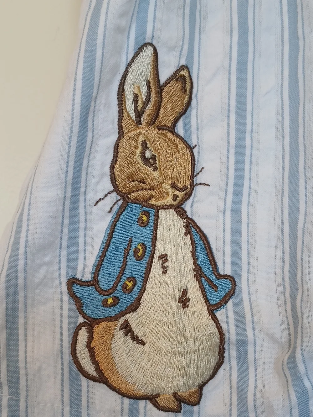 Peter Rabbit Baby Boy Striped Embroidered Bibshort Size Newborn